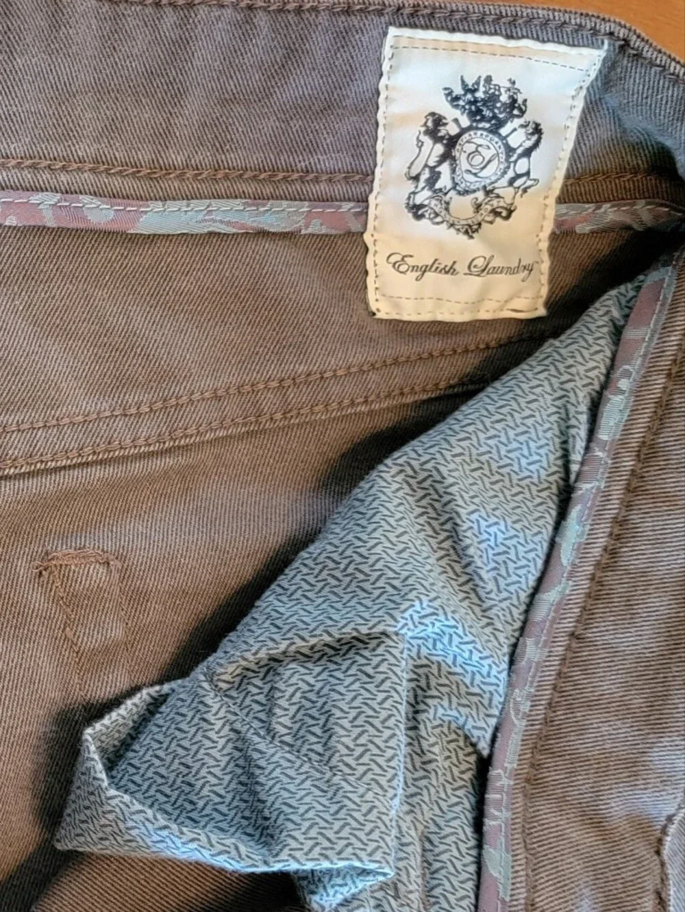 English Laundry Mens 5 Pocket Mid-Rise 365 Pant Grey 34x30